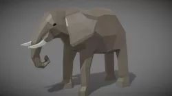 Low Poly Elephant