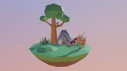 Low Poly No Textures Environment