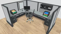Office Cubicle Scene
