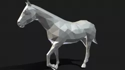 Poly Art Horse - With STL Files