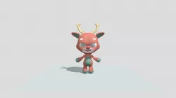 Reindeer Happy Animation