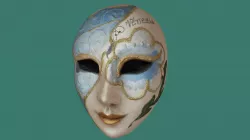 Scan of a Venice Mask Souvenir
