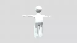 Simple Low Poly Humanoid Basemesh