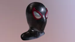 Spiderman Head (Miles Morales Recolor)