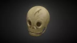 Stylized Cartoon Skull