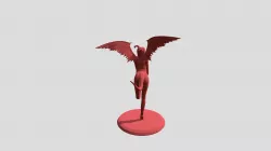 Tiefling Warlock - Female - DnD Miniature