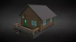 Wooden Log House