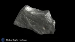XCB-003-783 Obsidian Biface Fragment.