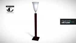 3d Model Stand Lamp - Art Deco 1930