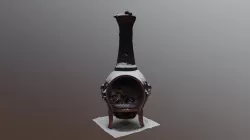 Chiminea with snow