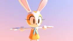 Cream The Rabbit Rigged