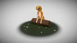 Gecko On A Log