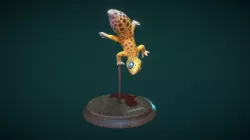 Hand Painted Gecko