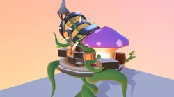 lowpoly cannon model testing