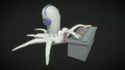 Lowpoly Octopus Dj