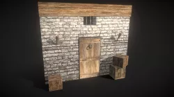 Medieval Dungeon Asset Scene and set modeling