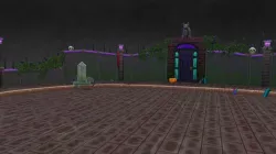 Spooky dungeon battle scene