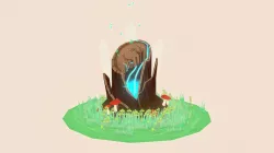 Stylized tree stump