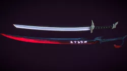 Yone's weapons - Azakana blade & Wind katana