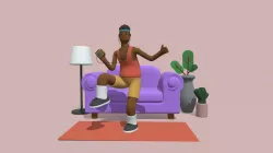 3D Character Dance Aerobic