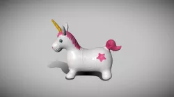 3D Scanned Unicorn