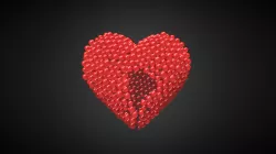 Beating Heart shape - animation from spheres