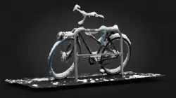 Cruiser Bike Under Snow