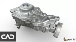 Jaguar differential by 3D scan to CAD