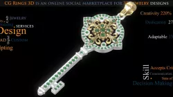 Jewelry. Key Pendant - 3D CAD