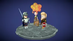 Knight, Pyro and Warrior