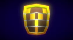 Low Poly Golden SHIELD.