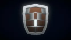 Low Poly Silver SHIELD