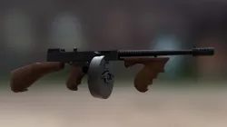 Low Poly Tommy Gun