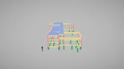 maquete estrutura