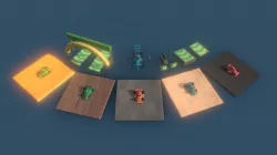 Modular Lowpoly GoKart Stylized PBR Vertion