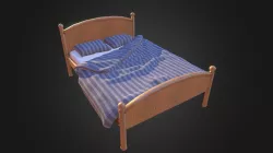 Prop - Bed (slept-in)