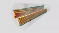 Radial and tangential cuts (transparent log)