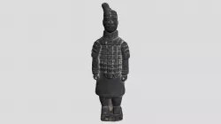 Samurai Figurine Head