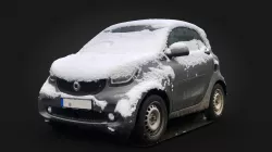 Smart Car Under Snow