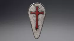 Templars Kite Shield Worn