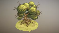 2.5D HANDPAINTED STYLIZED TREE