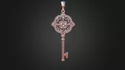 3D CAD Key Pendant