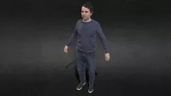 A 3D model of a man