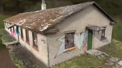Abandoned Brick House 3D Scan