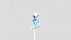 Alien1 Male Sitting Pose2