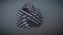 [Animation] Dissected cube