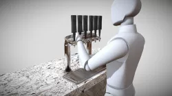 Bar Counter with Beer Tap