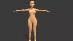 Base Mesh Woman Cartoon