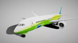Boeing 787 Dreamliner Green Lemon