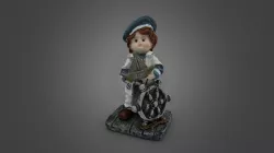 Boy with a ship model